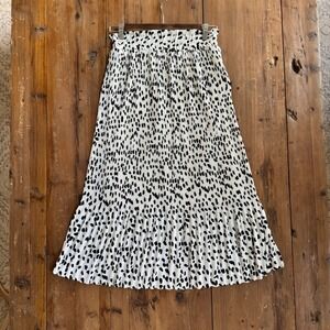 Ces Femme Pleated midi maxi‎ skirt Twyla Spotted